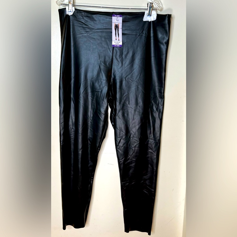 Joie Limited Edition Black Faux Leather Leggings, XXL, NWT